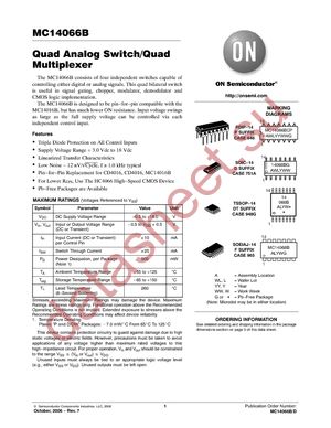 MC14066BDG datasheet  